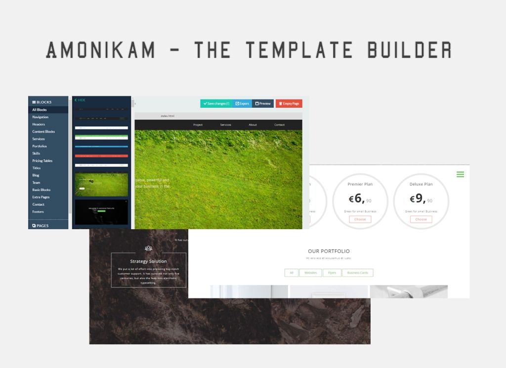 Amonikam The Bootstrap Template Builder