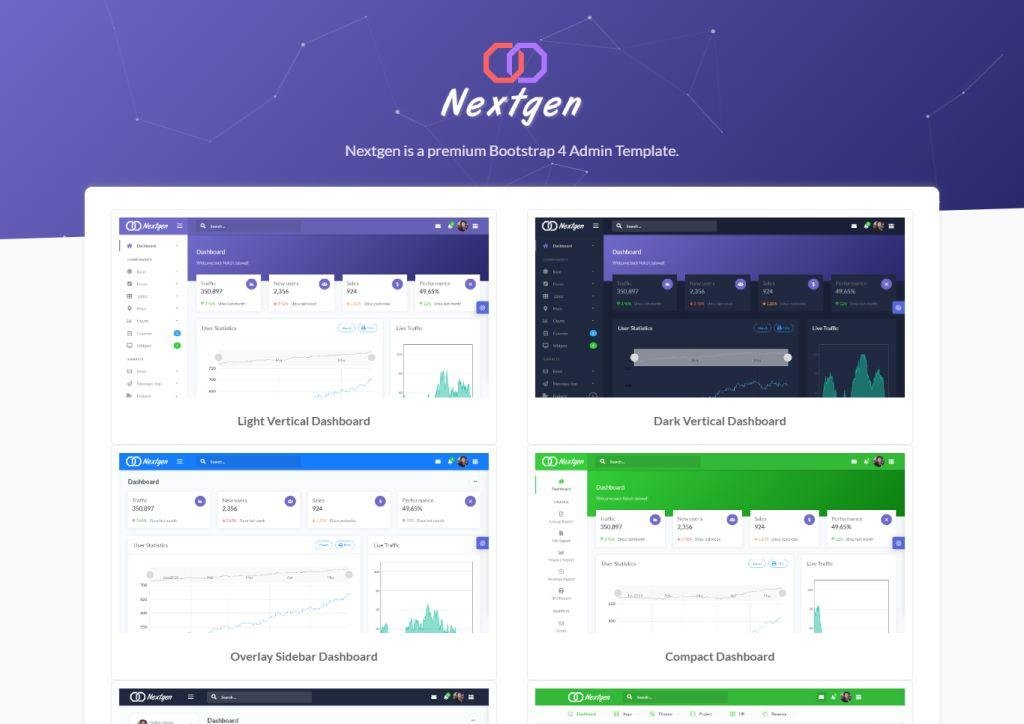 Nextgen - Bootstrap 4 Dashboard Template